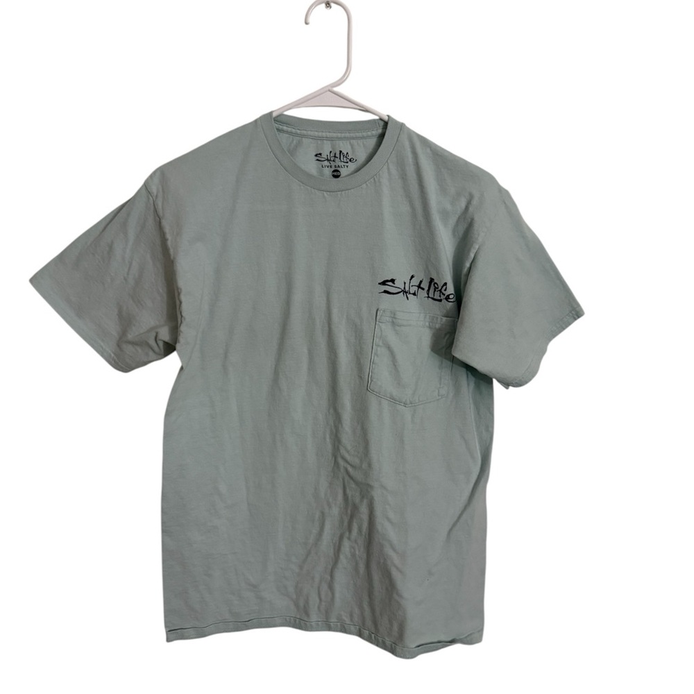 Salt Life Men's Light Blue Short Sleeve Tee